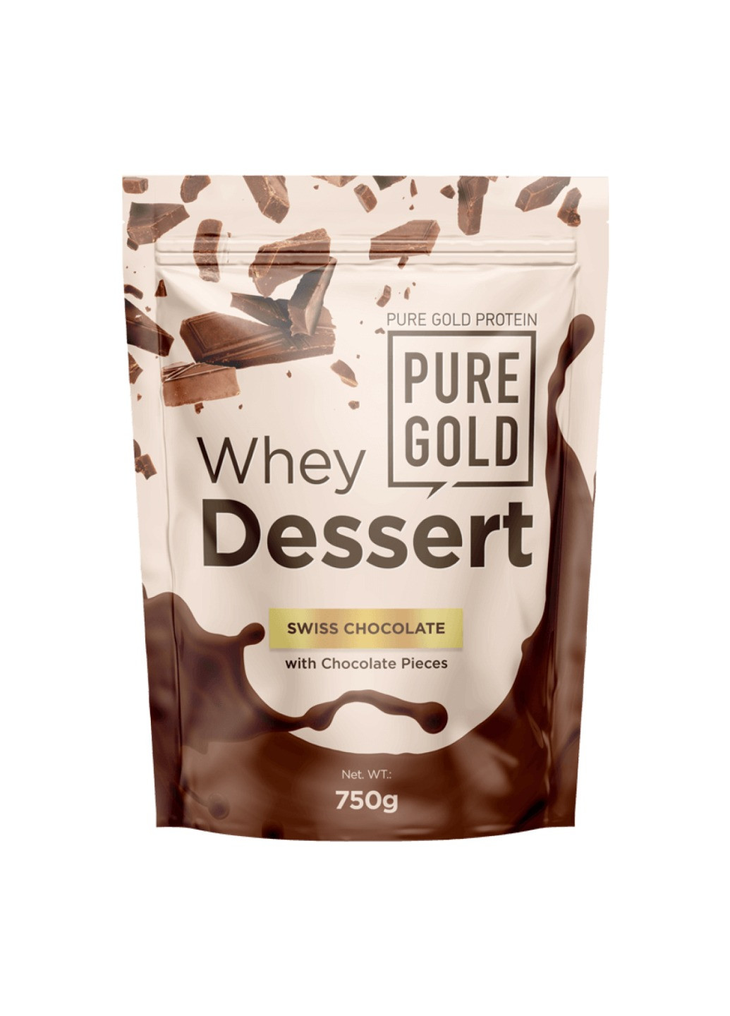 Whey Dessert - 750g Swiss Chocolate Pure Gold Protein (258463713)