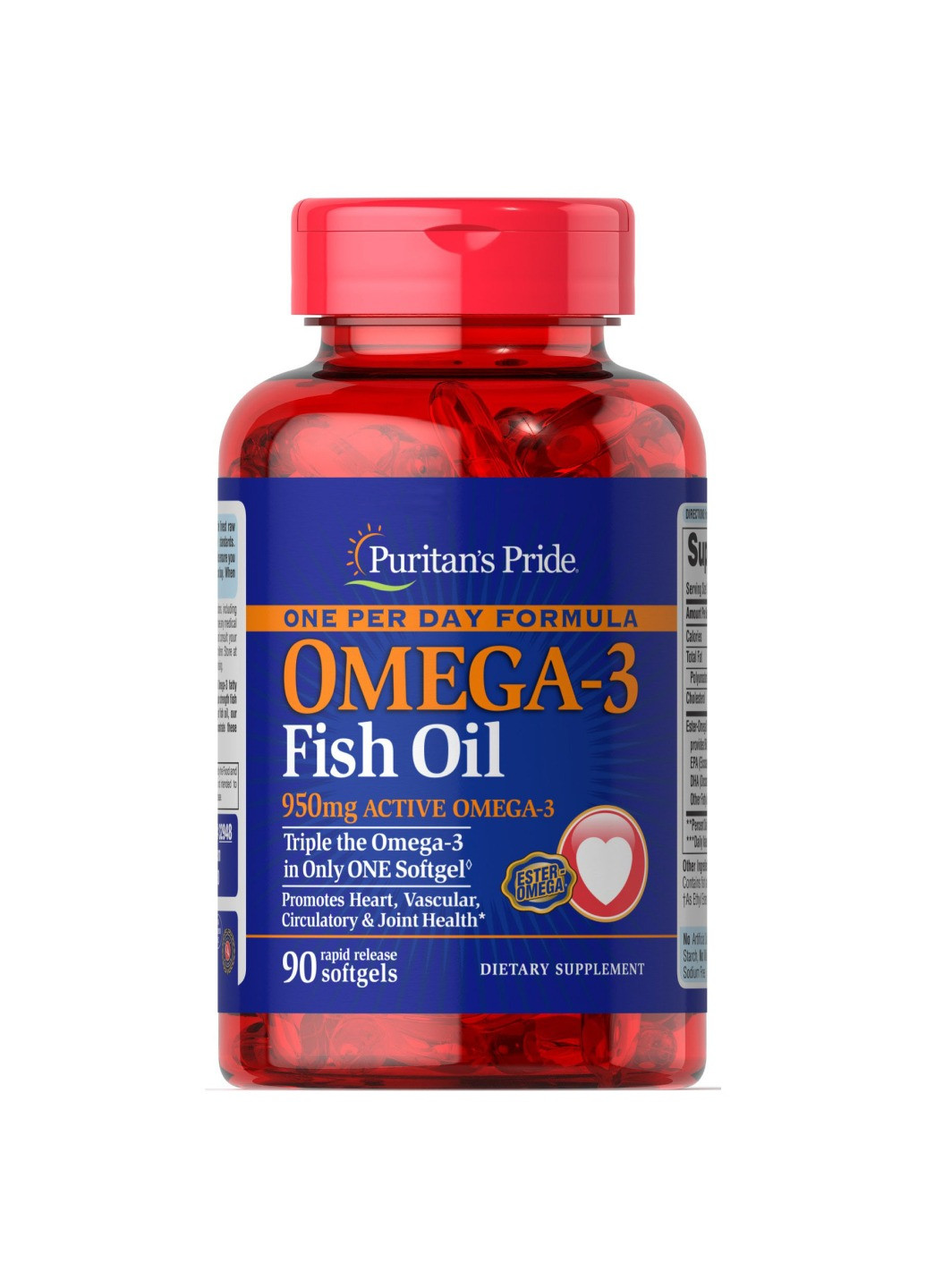 Omega-3 One Per Day Formula - 90caps Puritans Pride (258463469)