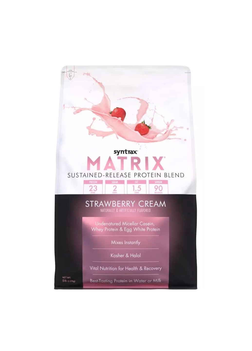 Протеїнова добавка Matrix 5.0 - 2270g Strawberry Cream Syntrax (258463211)