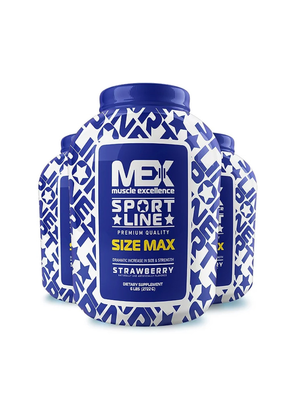 Гейнер Size Max - 2720g Strawberry MEX Nutrition (258463422)