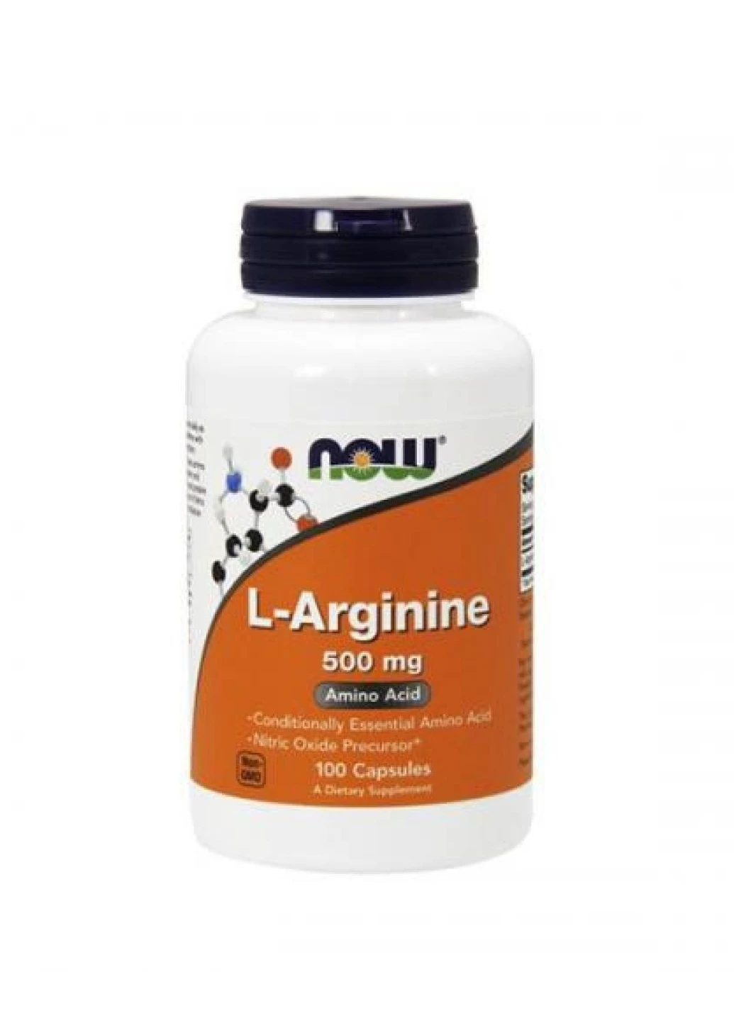 L-аргинин для кровообращения и сердца L-Arginine 500mg - 100caps Now Foods (258463005)