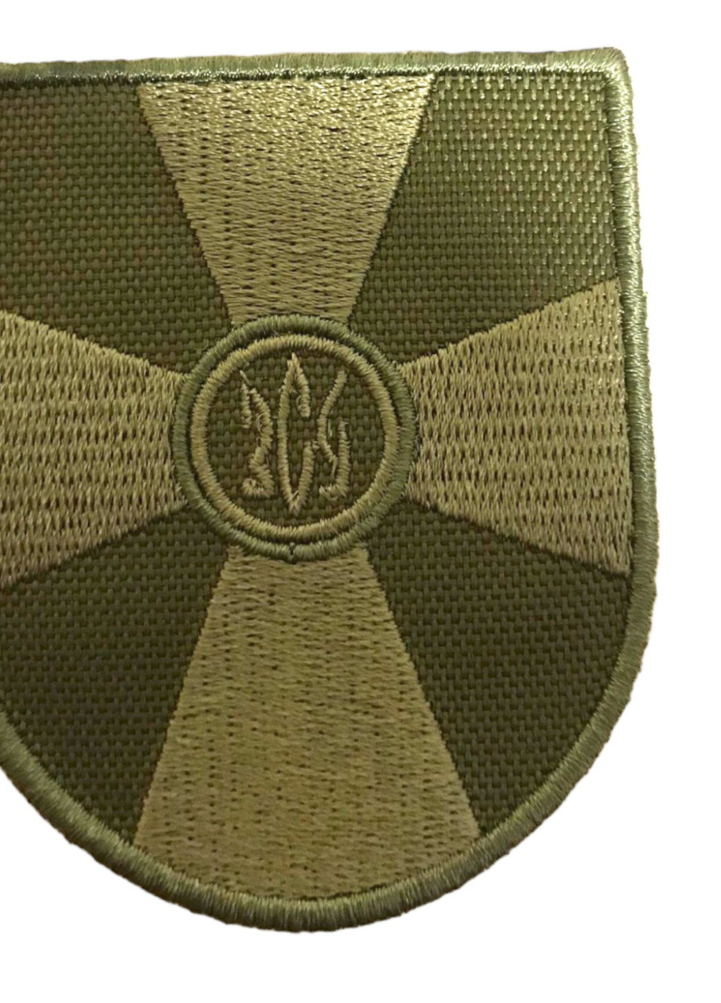 Шевроны "ХРЕСТ ЗСУ польовий фон хаки" с вышивкой 4PROFI (258525983)