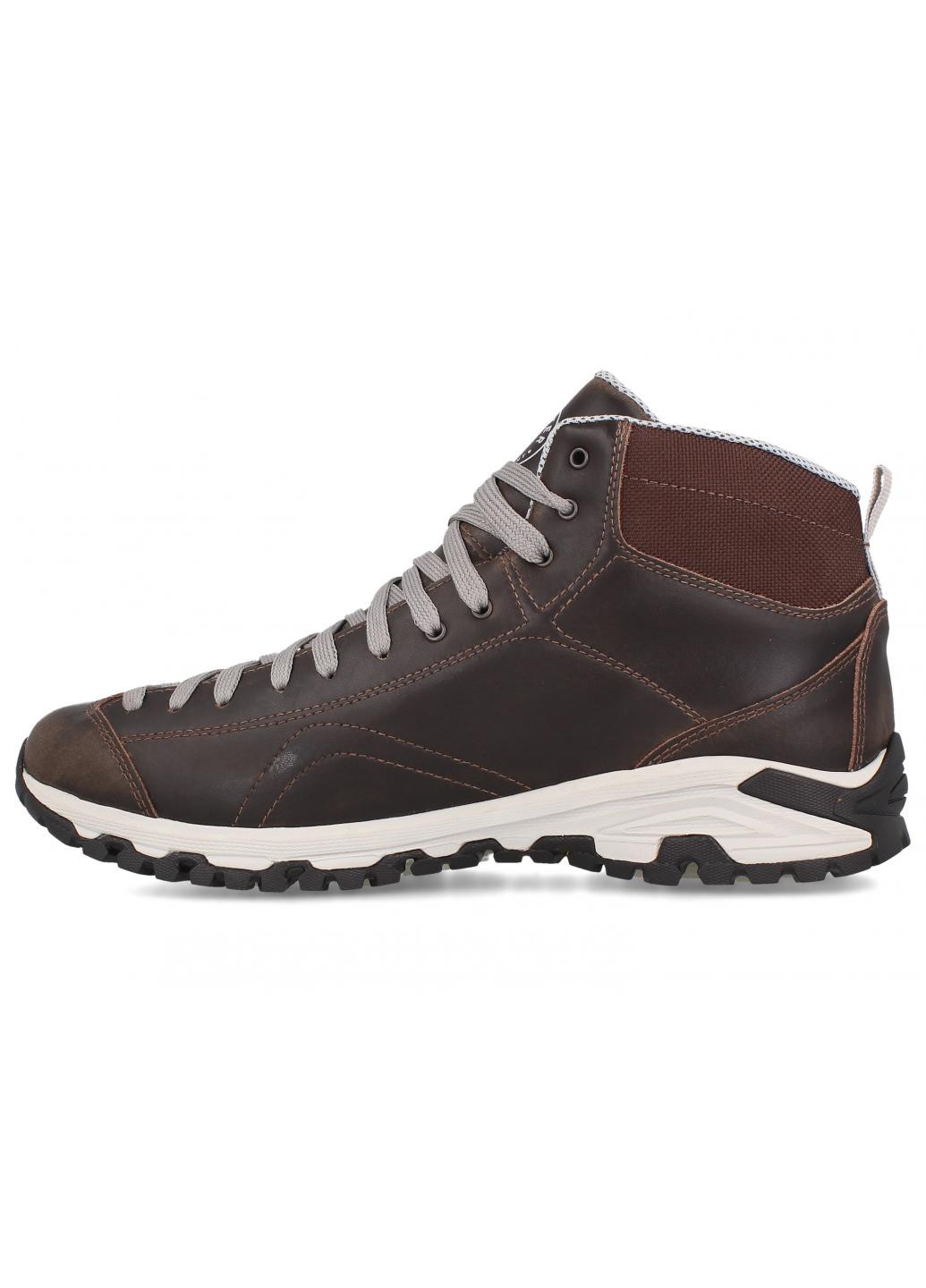 Коричневые зимние мужские ботинки brown vibram 247951-45 made in italy Forester