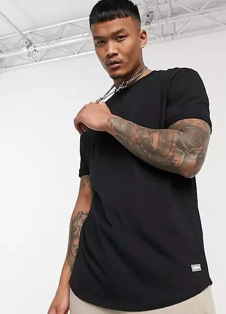 Чорна футболка Bershka