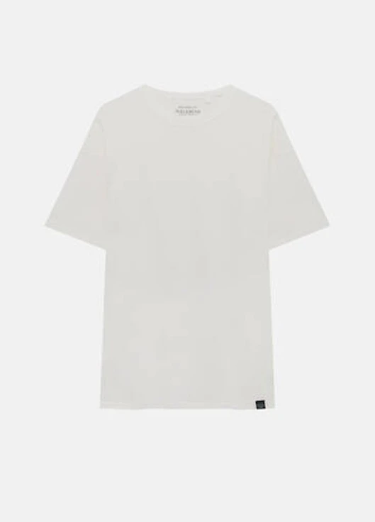 Белая футболка Pull & Bear