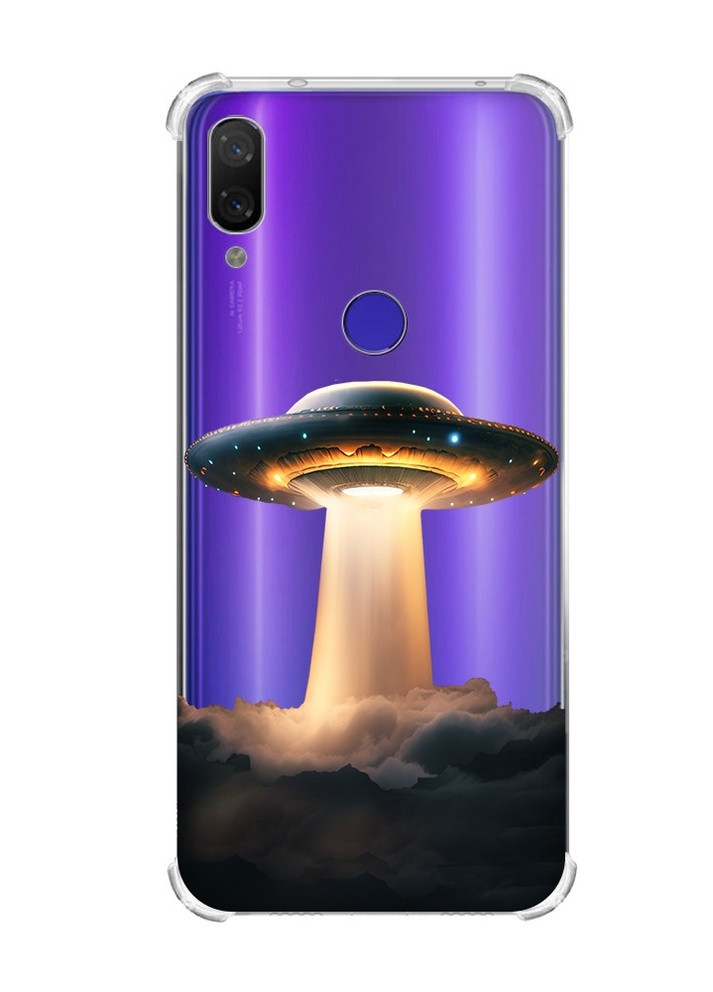 Чохол з потовщеними кутами на Xiaomi Redmi Note 7/Note 7 Pro Тарілка НЛО (принт 242) Creative (258491454)