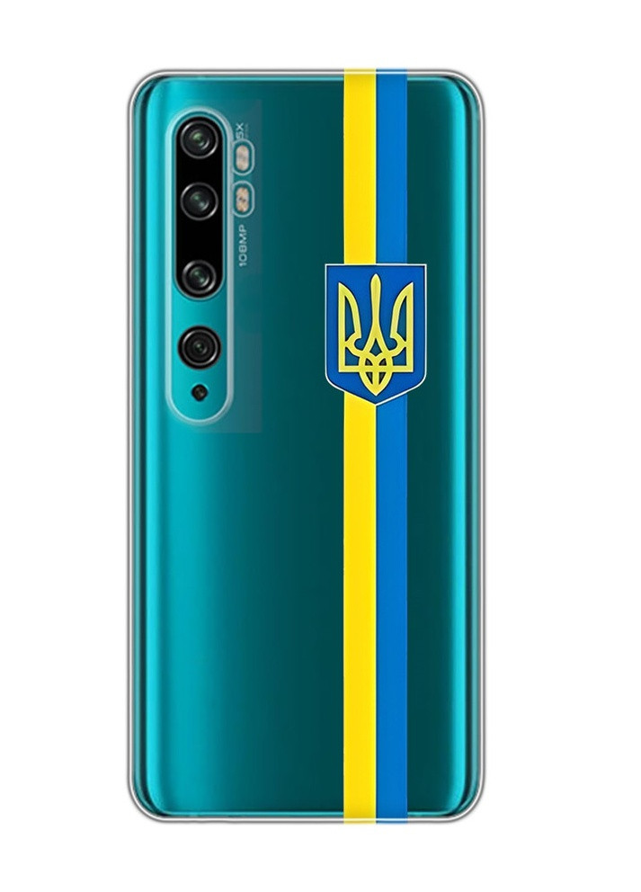 Прозорий чохол на Xiaomi Mi Note 10/Note 10 Pro :: Стрічка Україна (патріотичний принт 253) Creative (258489390)