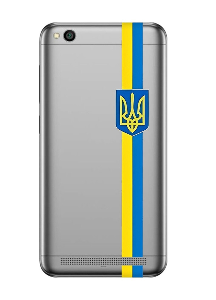 Прозрачный чехол на Xiaomi Redmi 5A :: Лента Украина (патриотический принт 253) Creative (258490416)