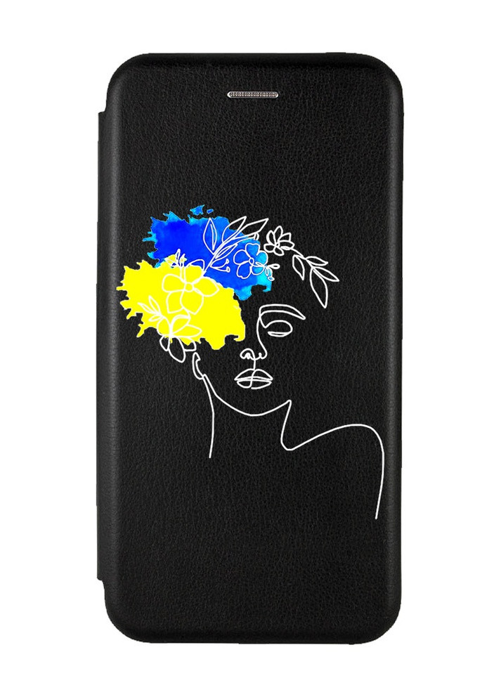 Чехол-книжка с рисунком для Xiaomi Redmi Note 8T Черный :: Украинка Арт (принт 3) Creative (258489370)