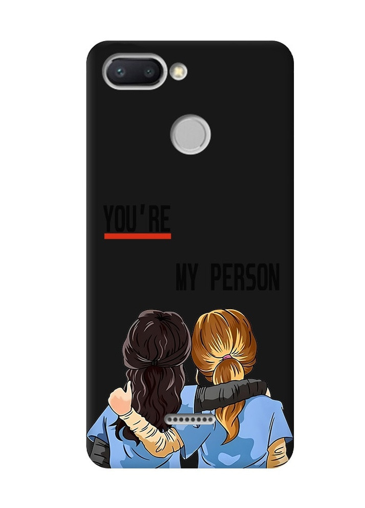 Матовий чорний чохол на Xiaomi Redmi 6 :: Дівчата з Анатомії (принт 251) Creative (258488073)