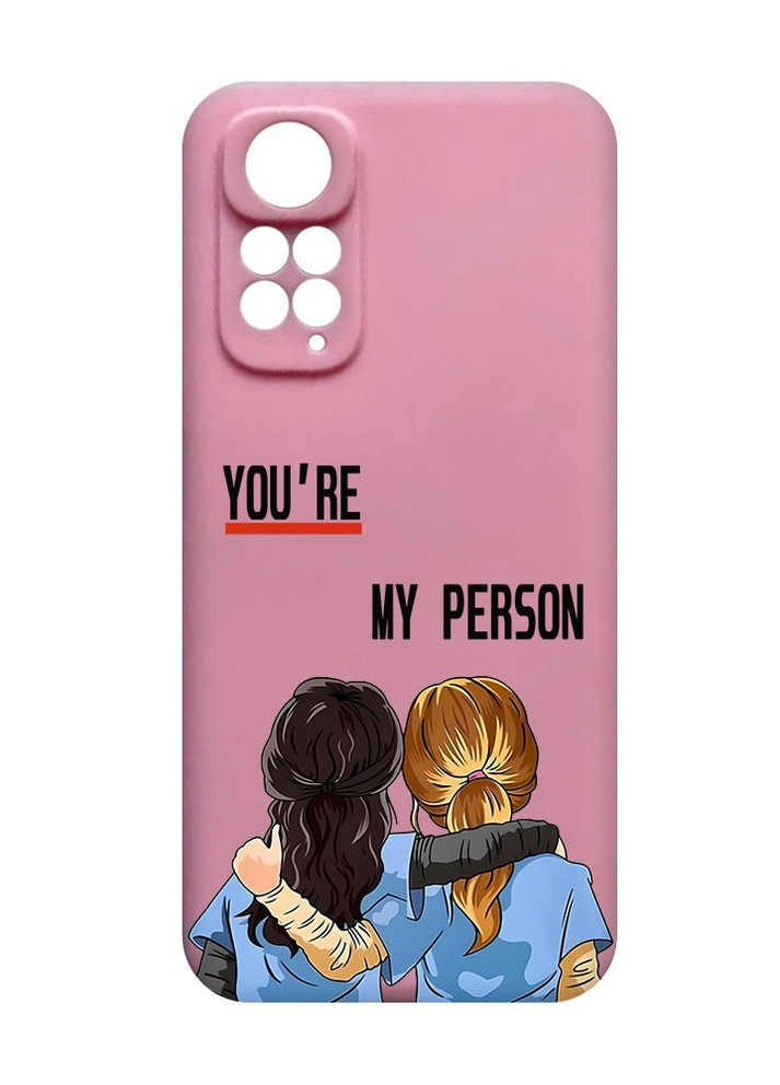 Матовый розовый чехол на Xiaomi Redmi Note 11 4G :: Девушки с Анатомии (принт 251) Creative (258491925)