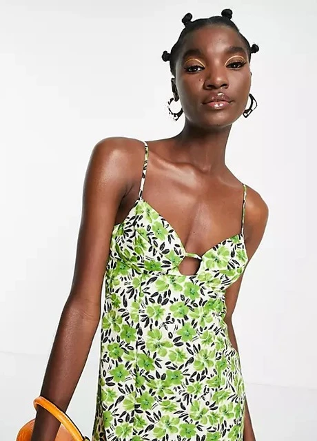 Зеленое платье Topshop