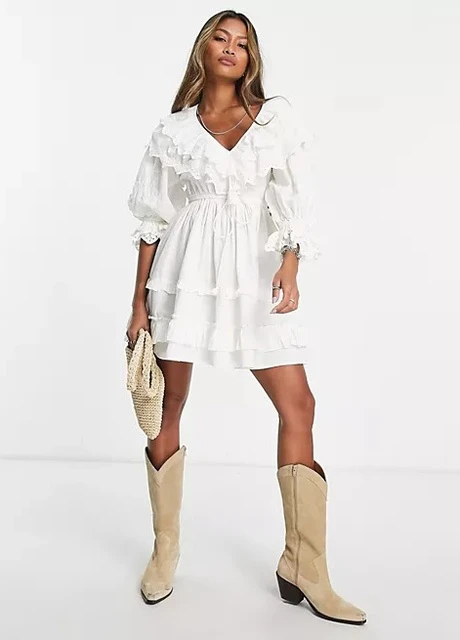 Белое платье Topshop