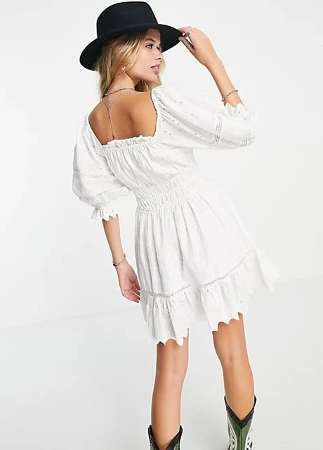 Белое платье Topshop