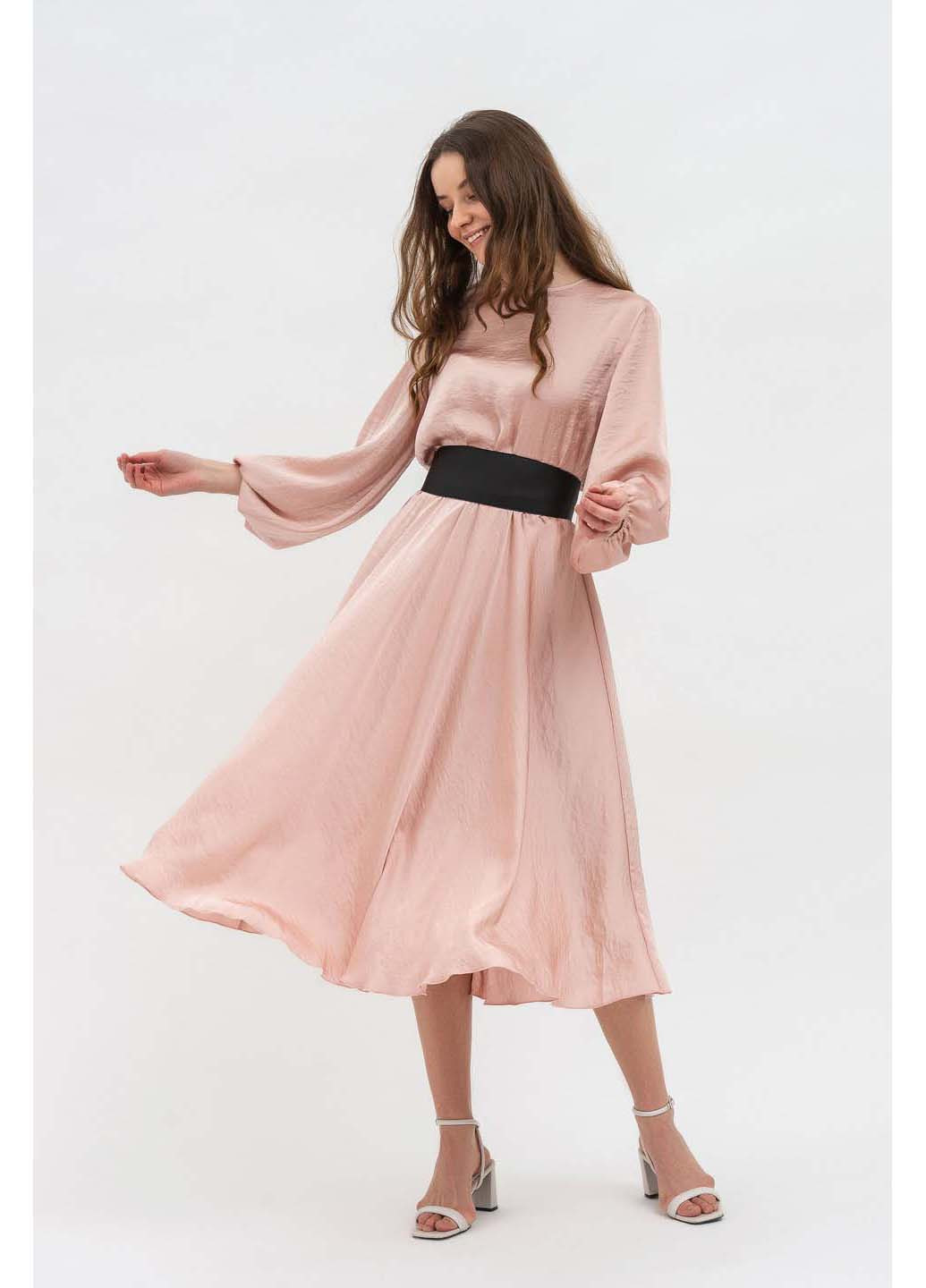 Розовое кэжуал платье Lesia