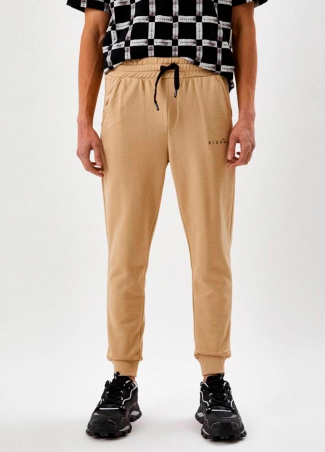 Бежевые повседневный летние прямые, зауженные брюки John Richmond