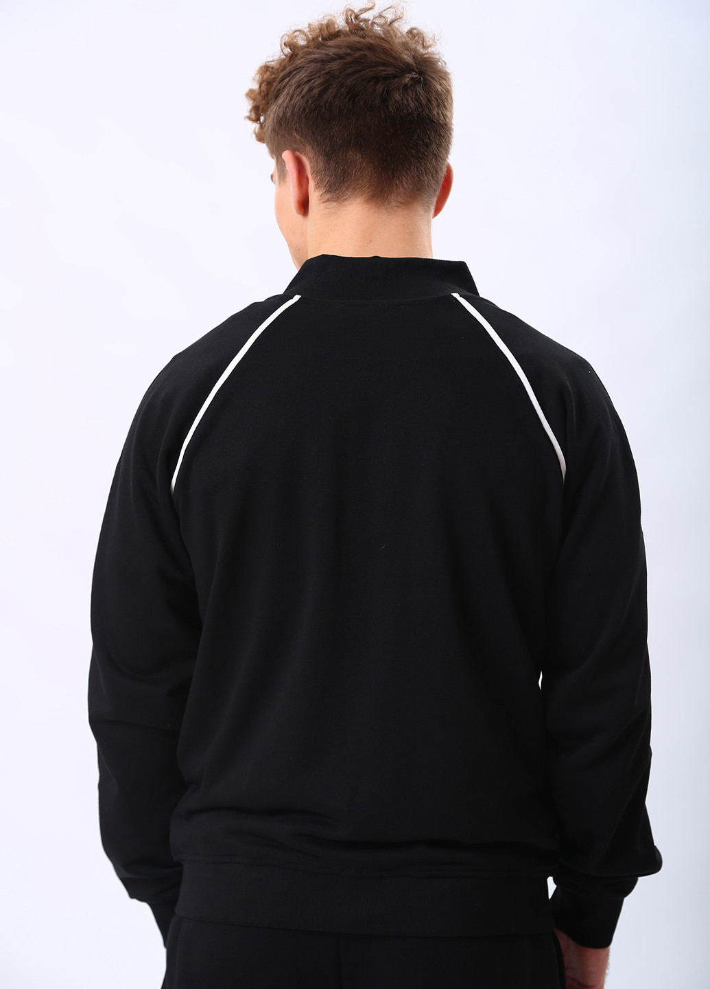 Мужской черный свитер толстовка с надписью логотипом John Richmond (258475663)