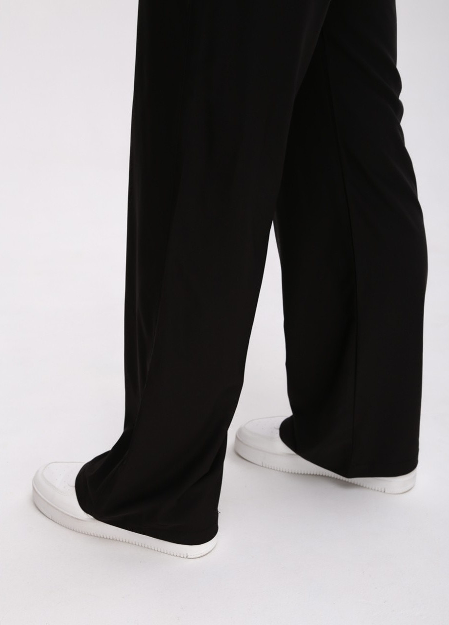 Штани жіночі чорні широкі тонкі Estensivo палаццо (258492560)