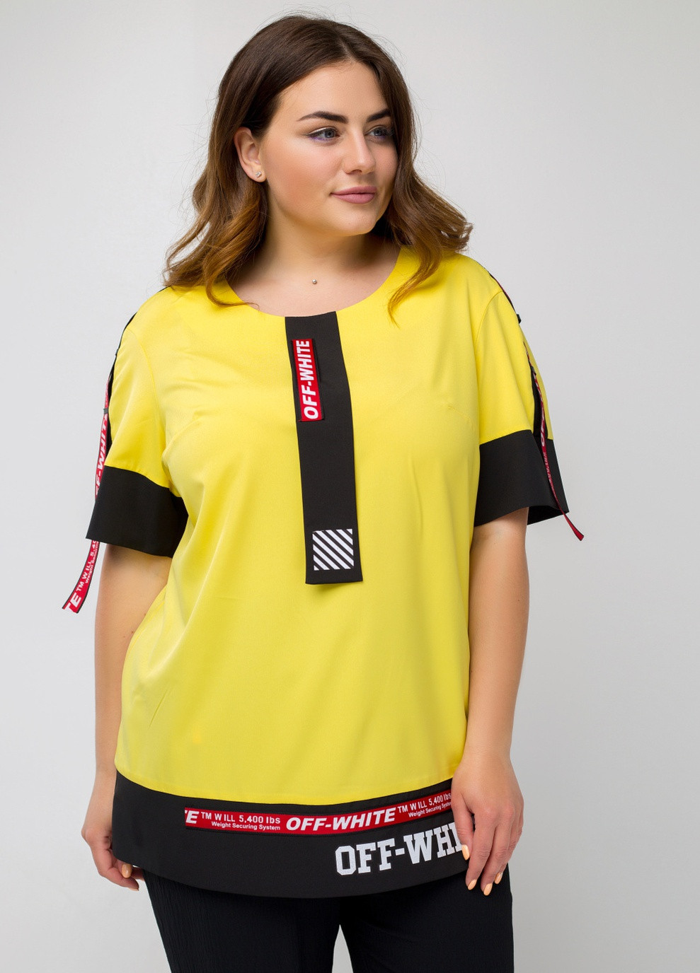 Желтая демисезонная блузка Luzana