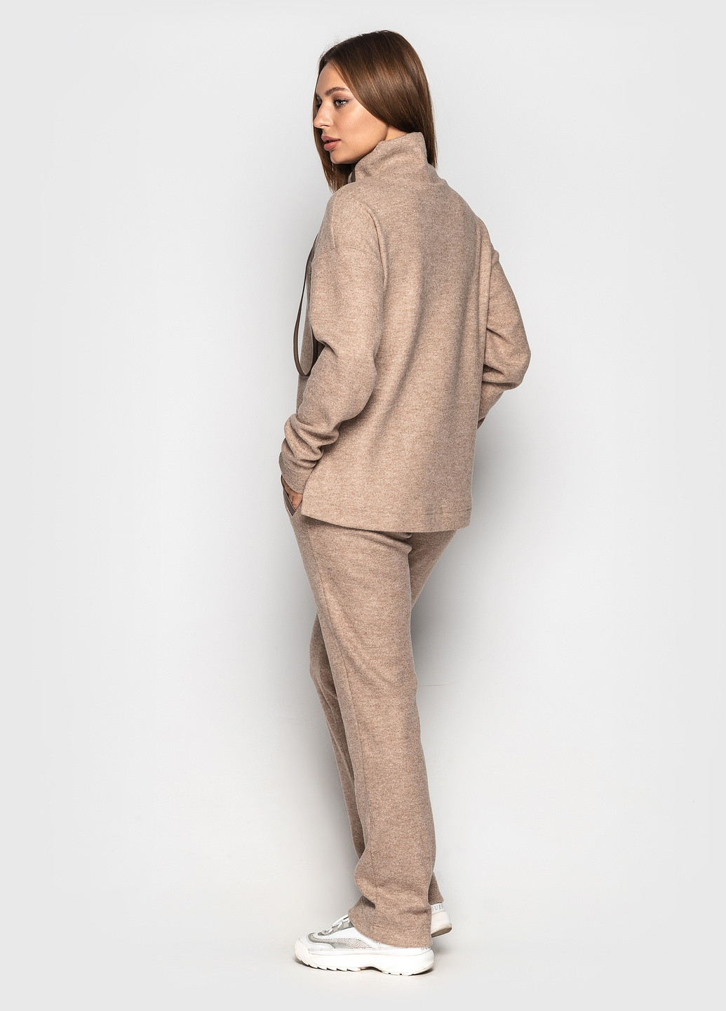 Комбінезон Luzana однотонний бежевий кежуал