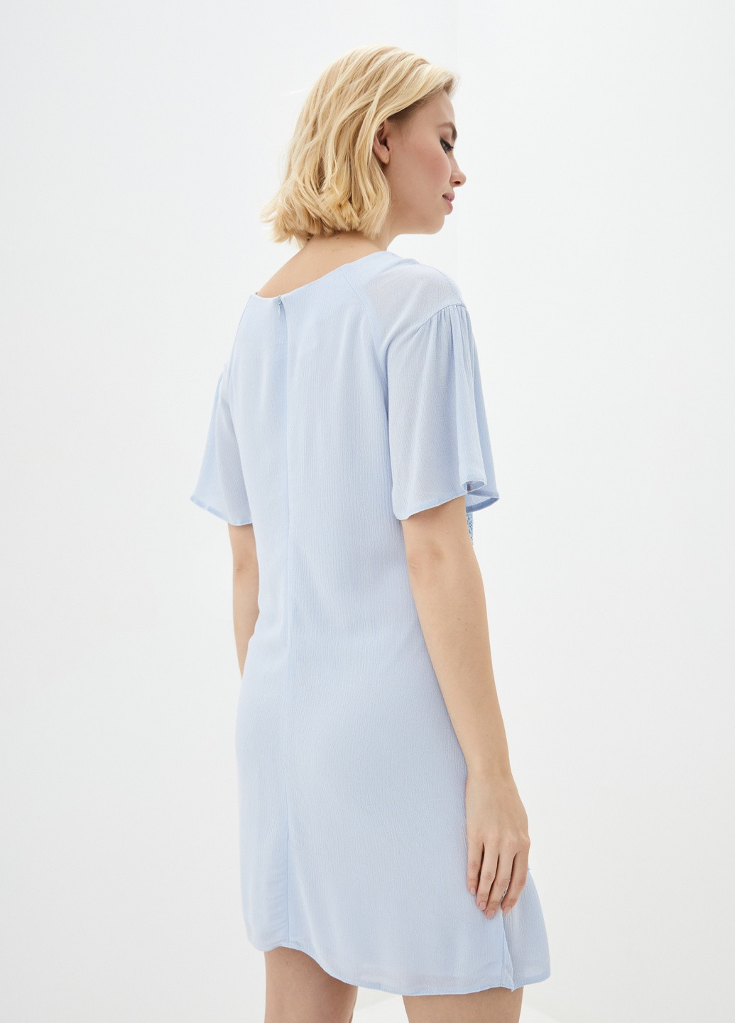 Блакитна кежуал сукня Luzana однотонна