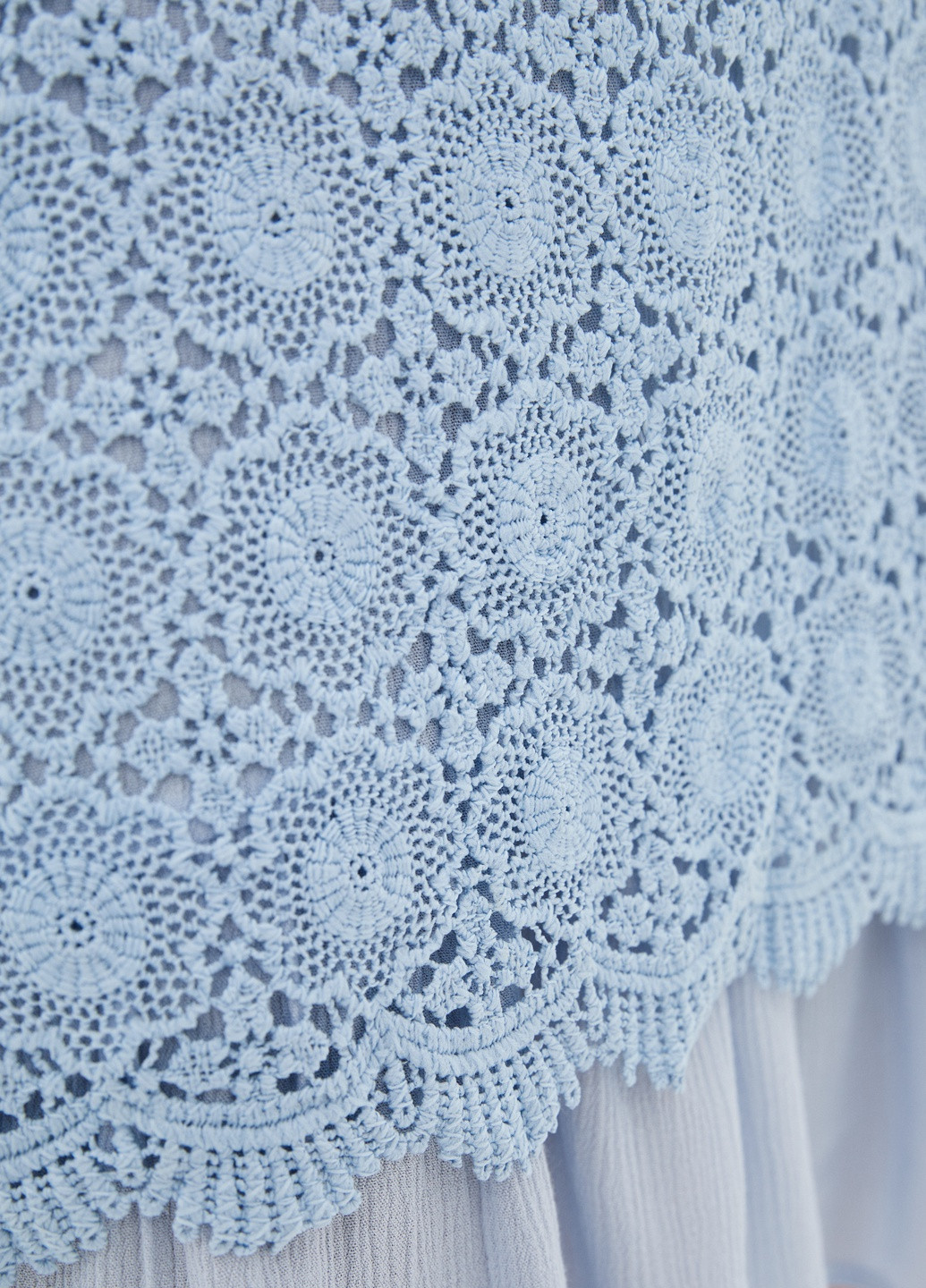 Блакитна кежуал сукня Luzana однотонна