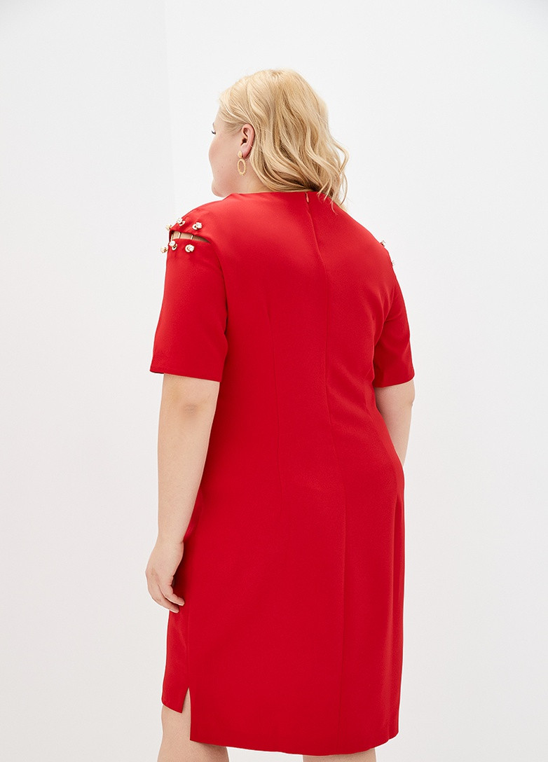 Червона кежуал сукня Luzana однотонна