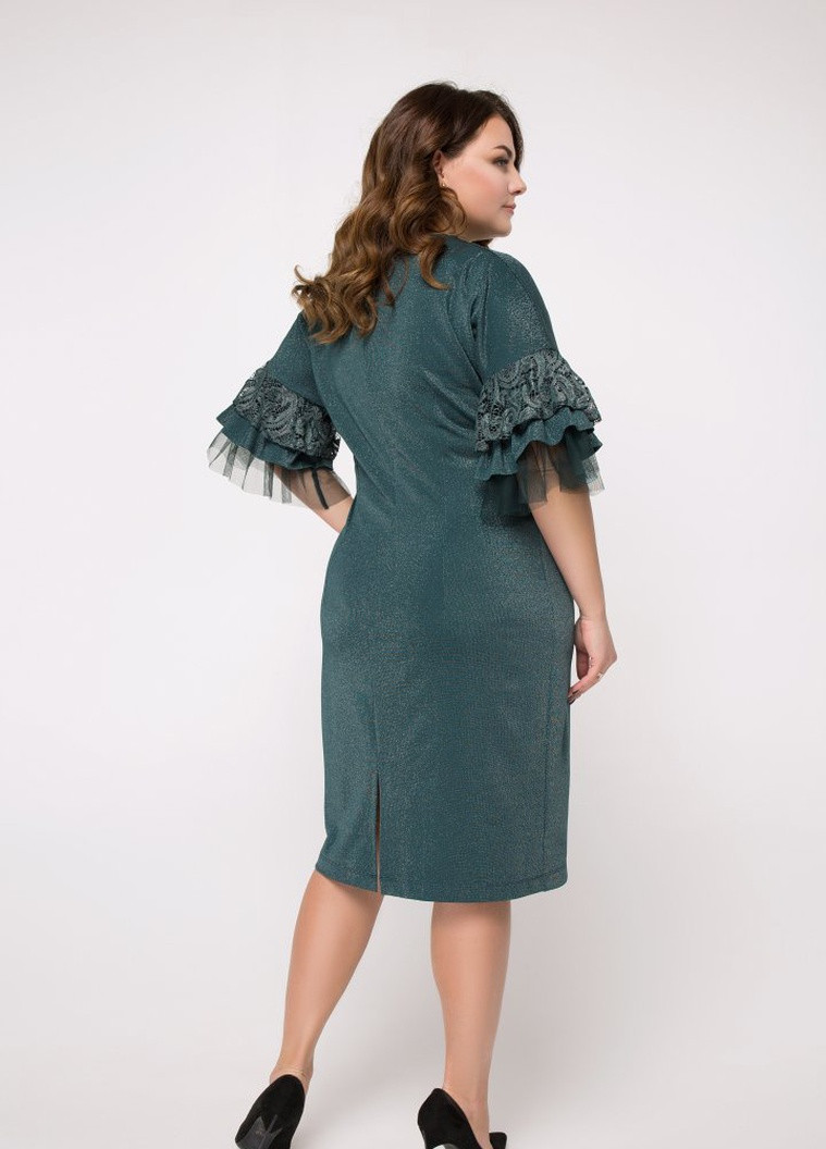 Комбинированное кэжуал платье Luzana однотонное