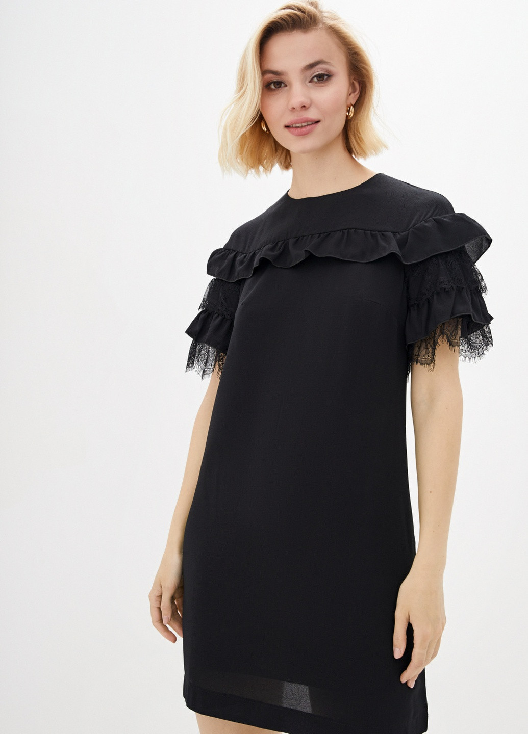 Чорна кежуал сукня Luzana однотонна