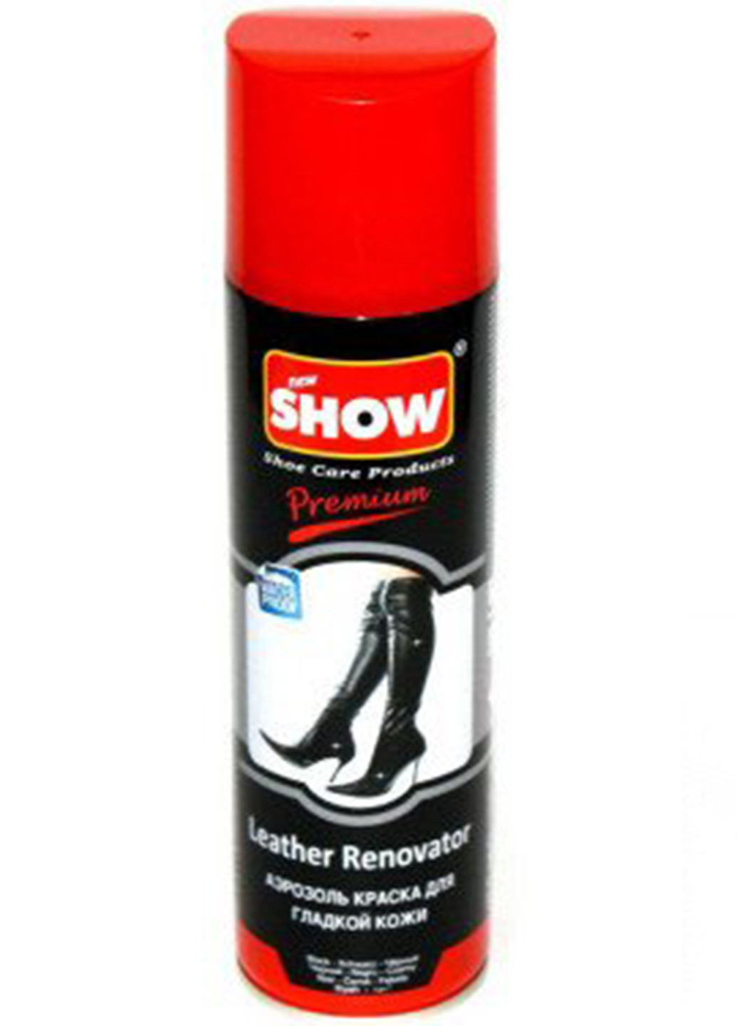 Спрей для обуви восстанавливающий для гладкой кожи черный 250 мл Show (258524983)