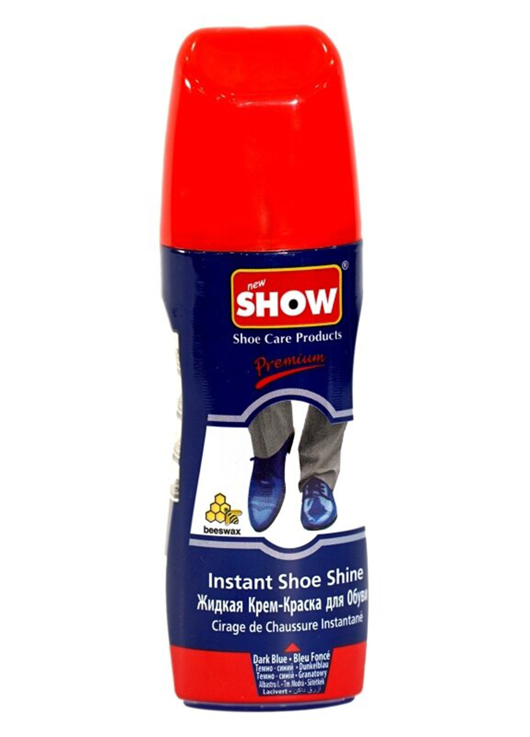 Крем-блиск для взуття темно-синій 75 мл Show (258524978)