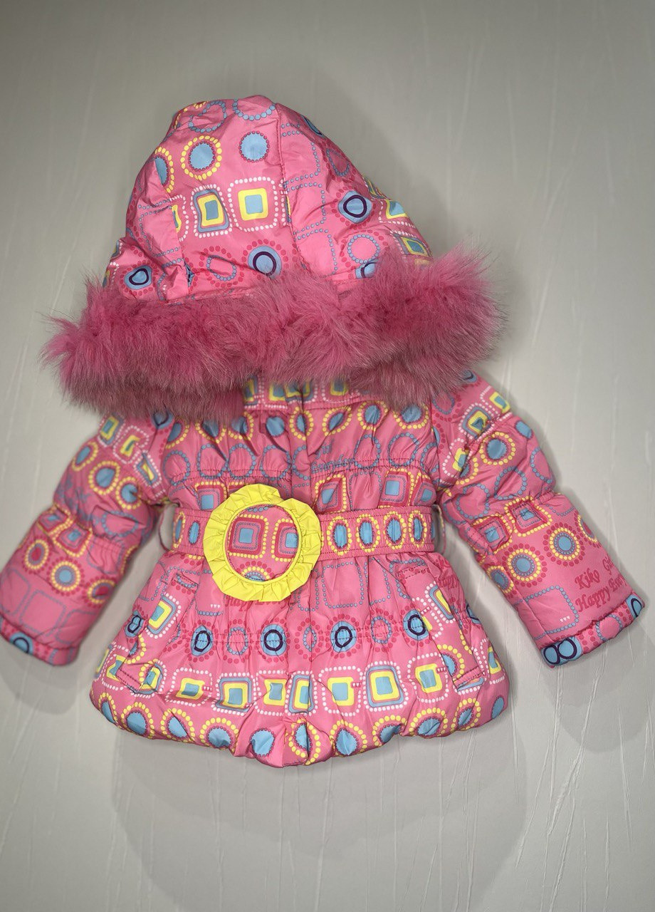 Рожевий зимовий комплект (куртка + напівкомбінезон) Danilo
