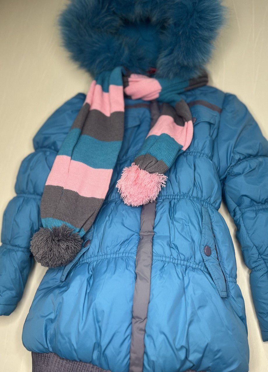 Синє зимнє Пальто зимове для дівчинки Danilo