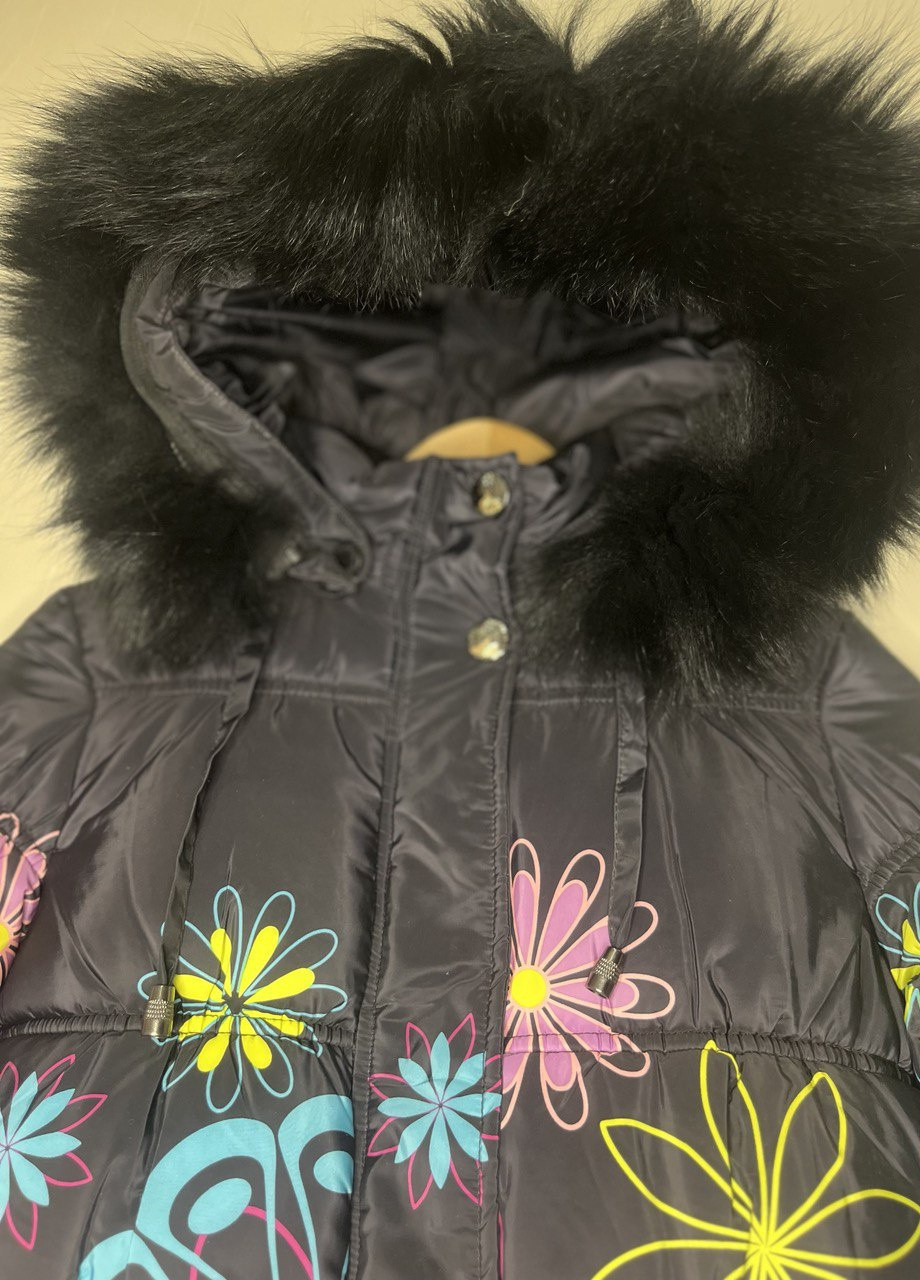 Черная зимняя куртка зимняя для девочки Danilo