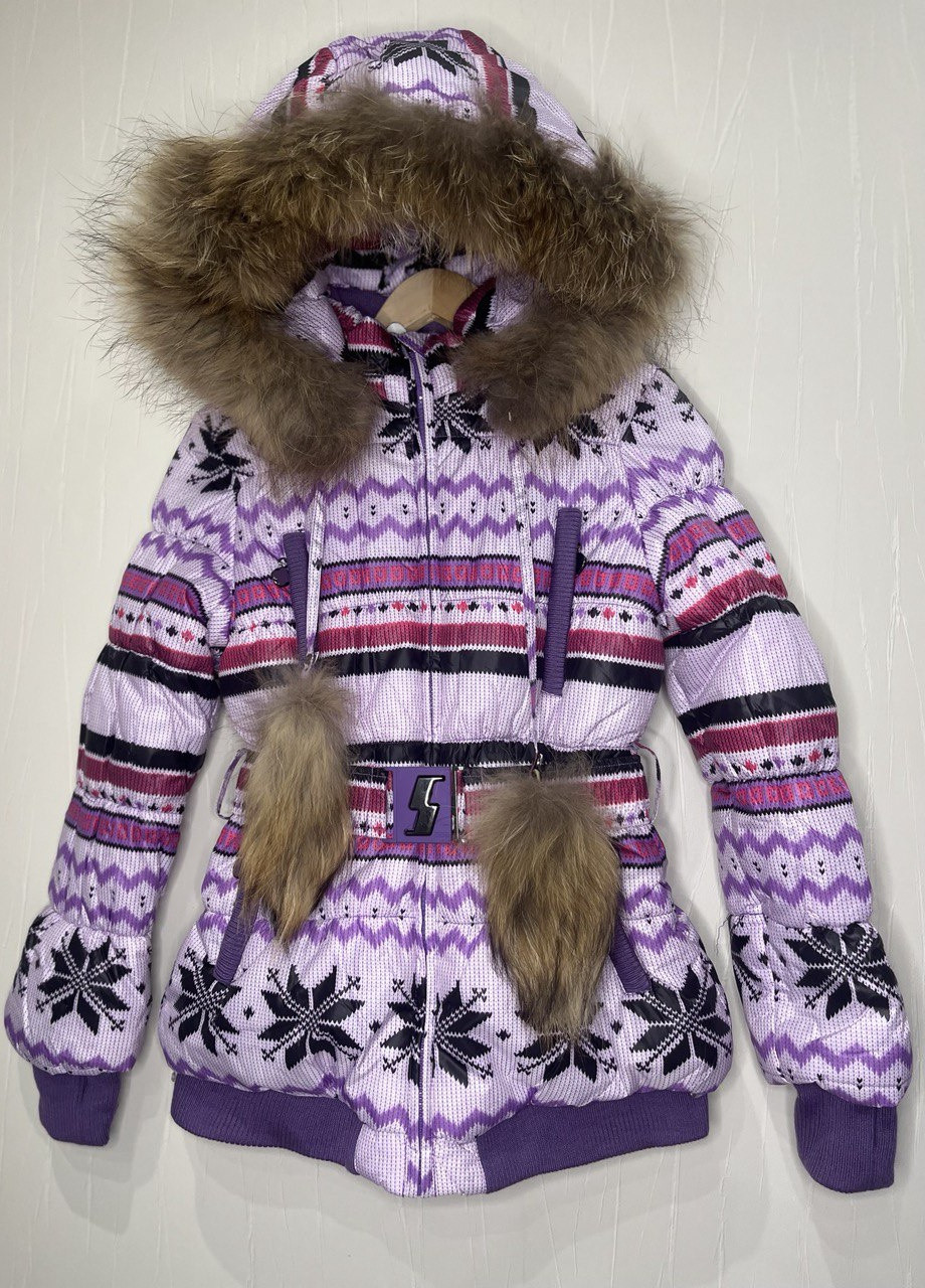 Фіолетова зимня куртка зимова для дівчинки Danilo