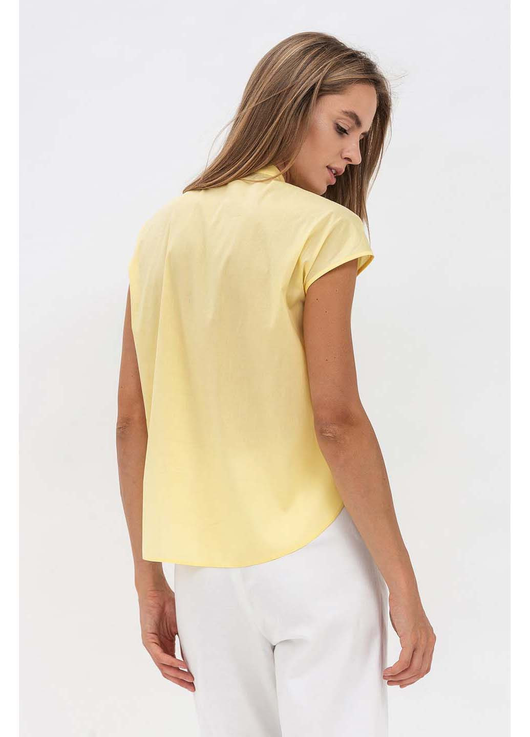 Желтая демисезонная блуза Lesia