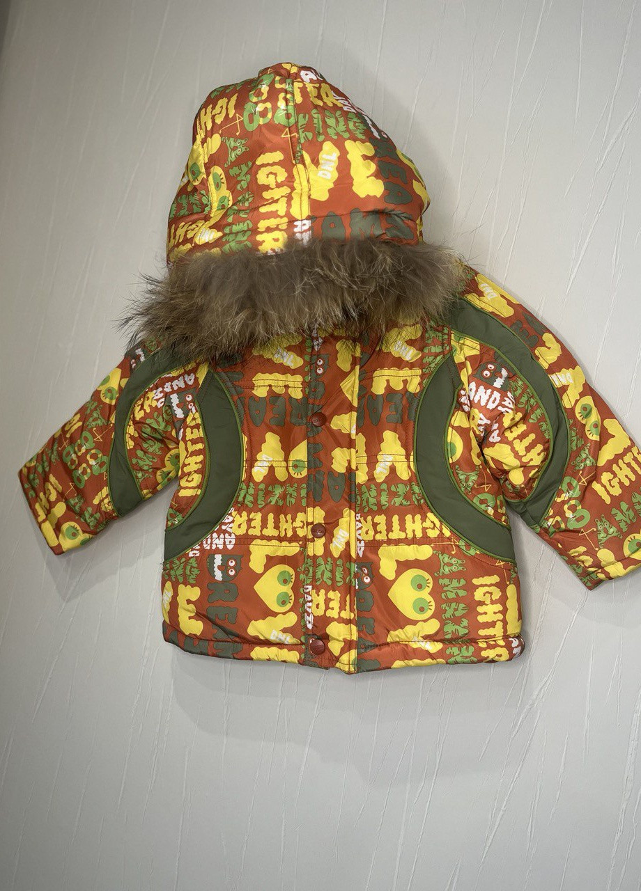 Помаранчевий зимовий комплект (куртка + напівкомбінезон) Danilo