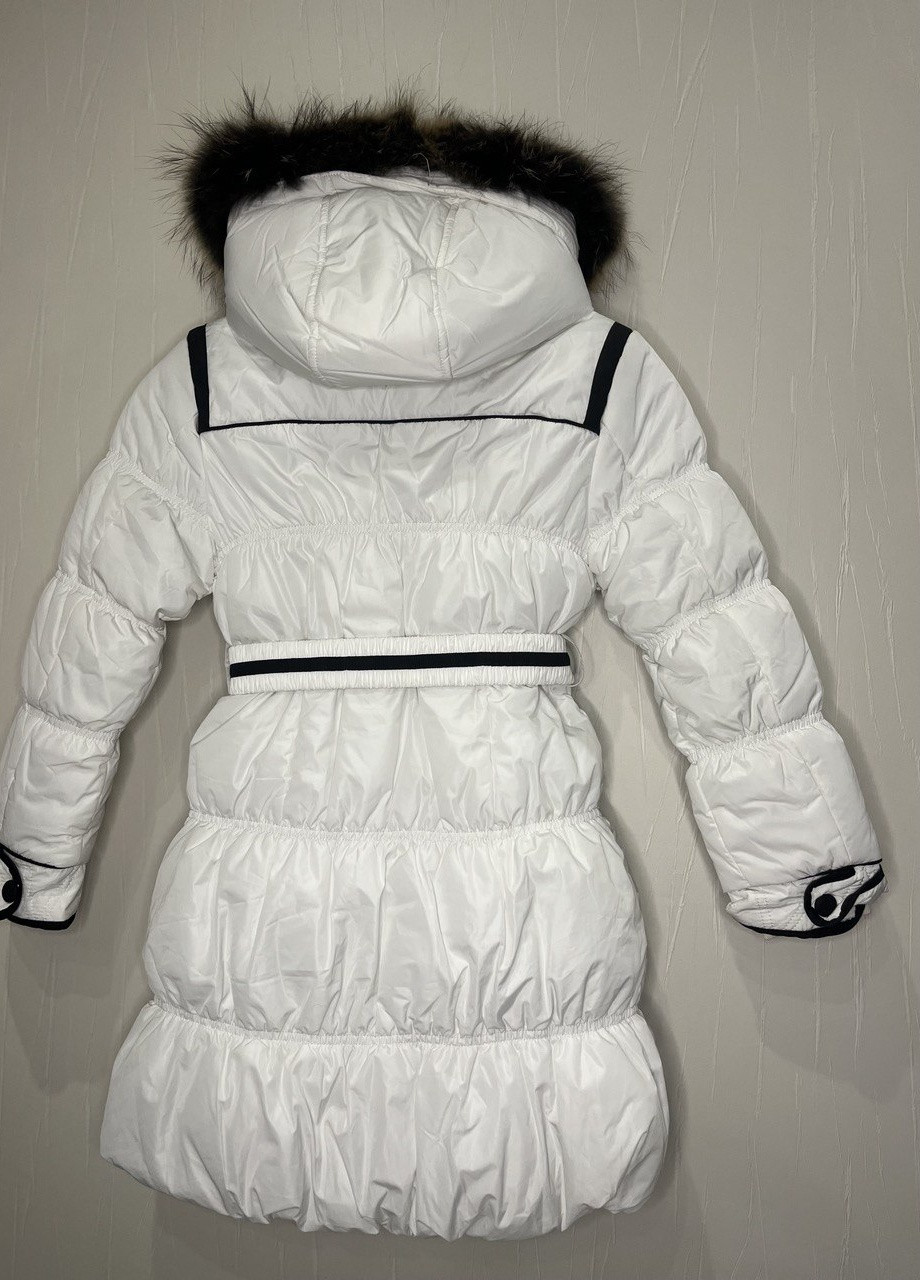 Білий зимнє Пальто зимове для дівчинки Biko&Kana