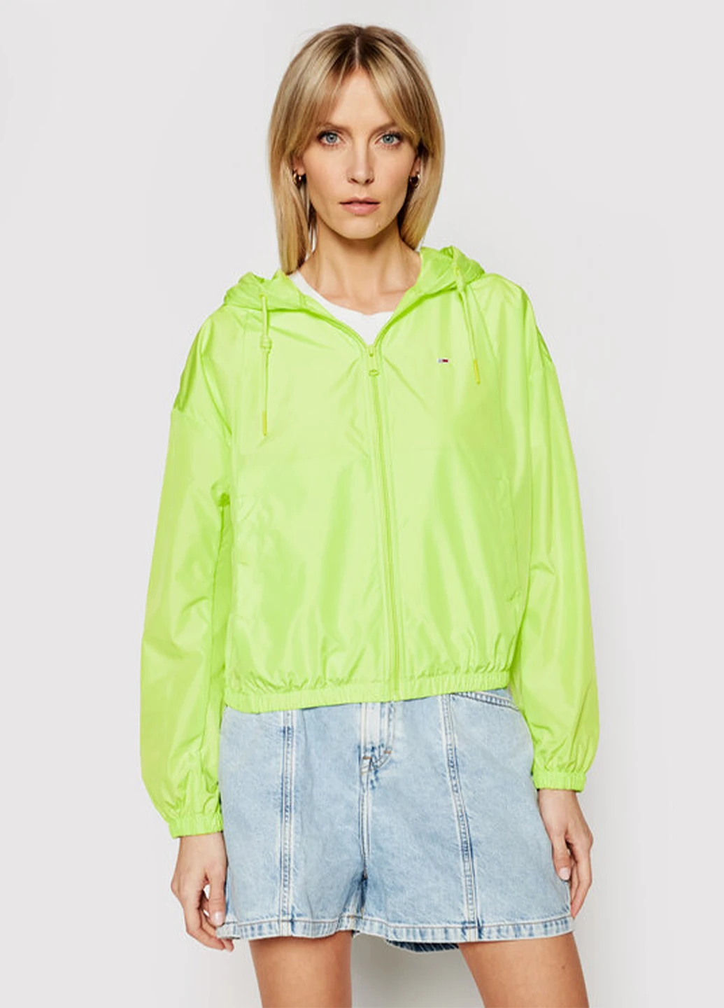 Жіноча неонова куртка вітровка Tommy Jeans (258516380}