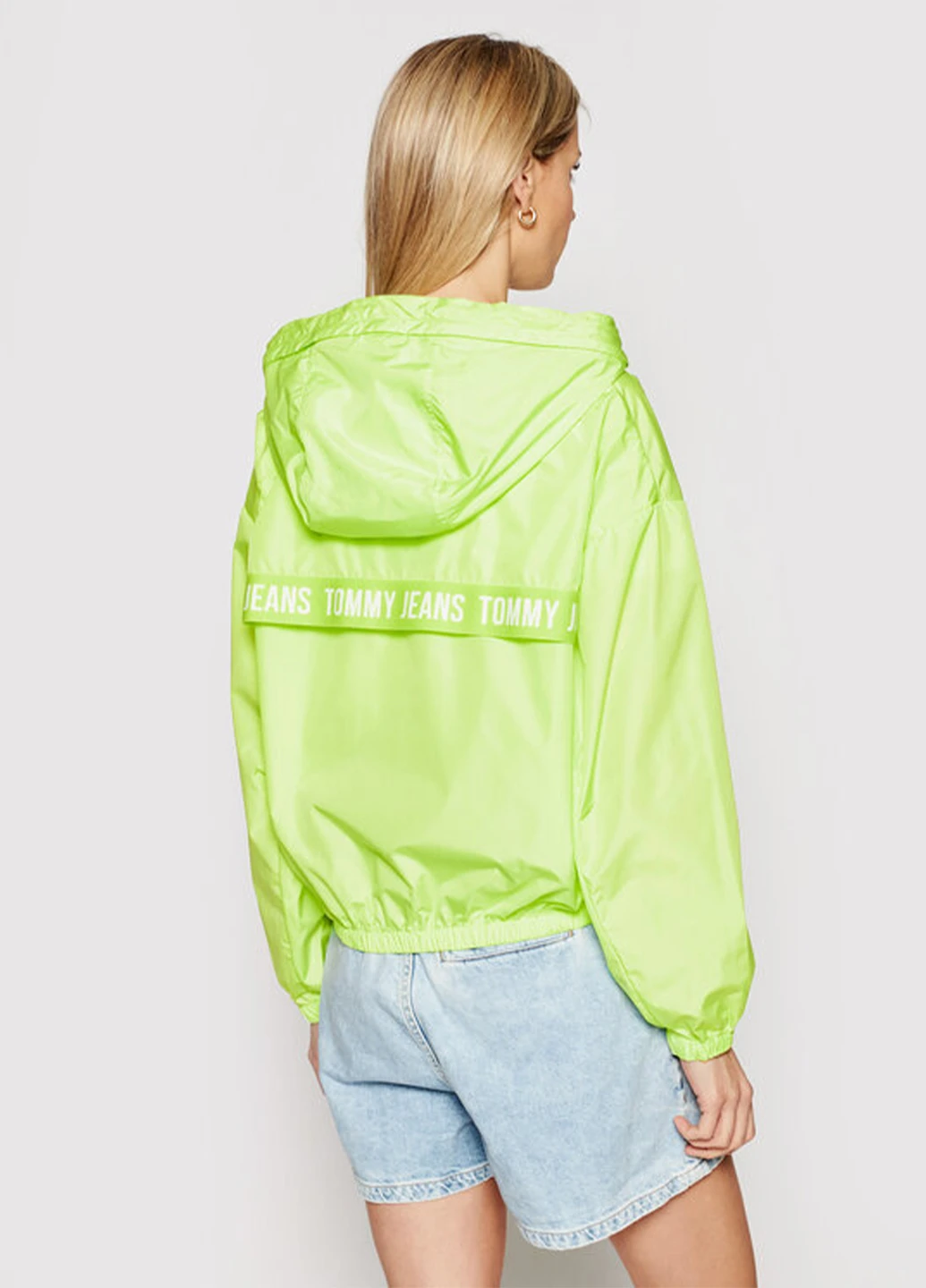 Жіноча неонова куртка вітровка Tommy Jeans (258516380}