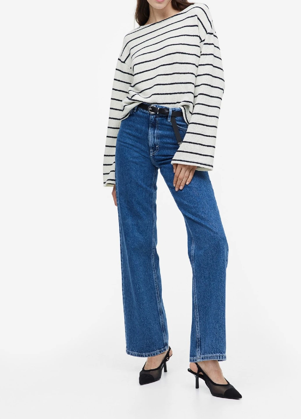 Білий демісезонний светр H&M