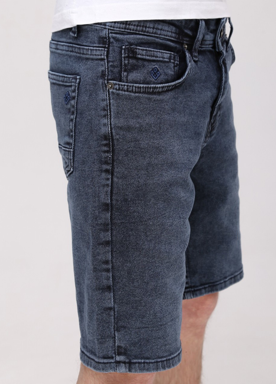 Шорты мужские джинсовые синие со стрейчем JEANSclub (258526847)