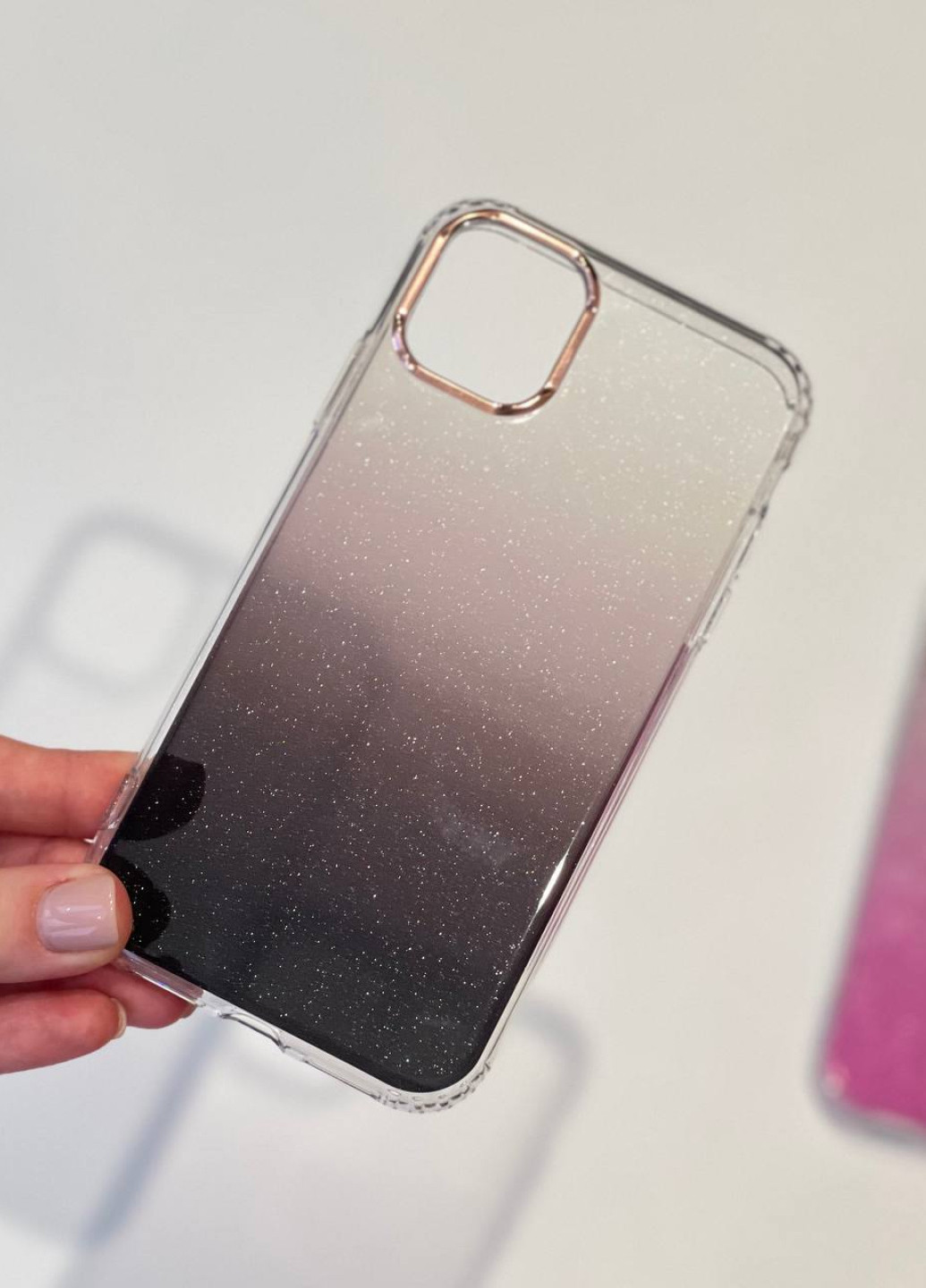 Чехол силиконовый Micro Gradient iPhone 12/12 Pro Black No Brand (258528615)