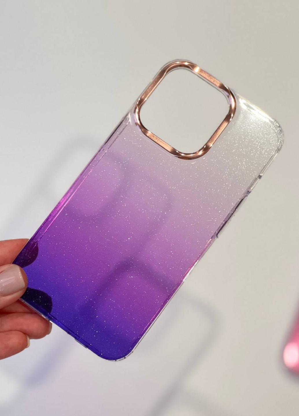 Чехол силиконовый Micro Gradient iPhone 12 Pro Max Purple No Brand (258528602)