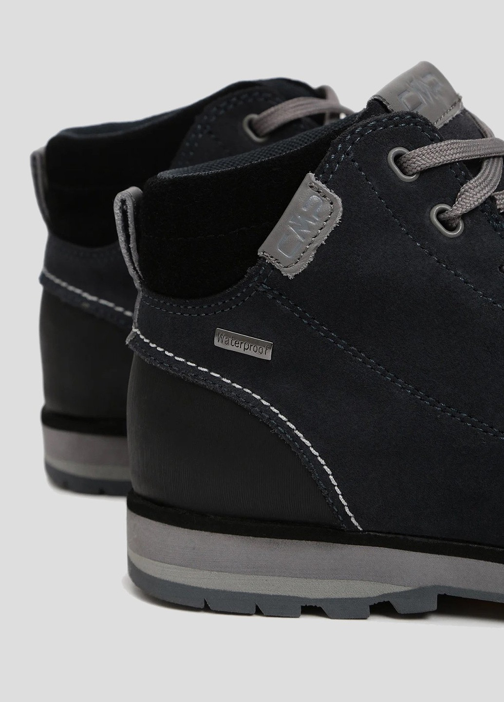 Серые демисезонные темно-серые ботинки для треккинга elettra mid hiking shoes wp CMP