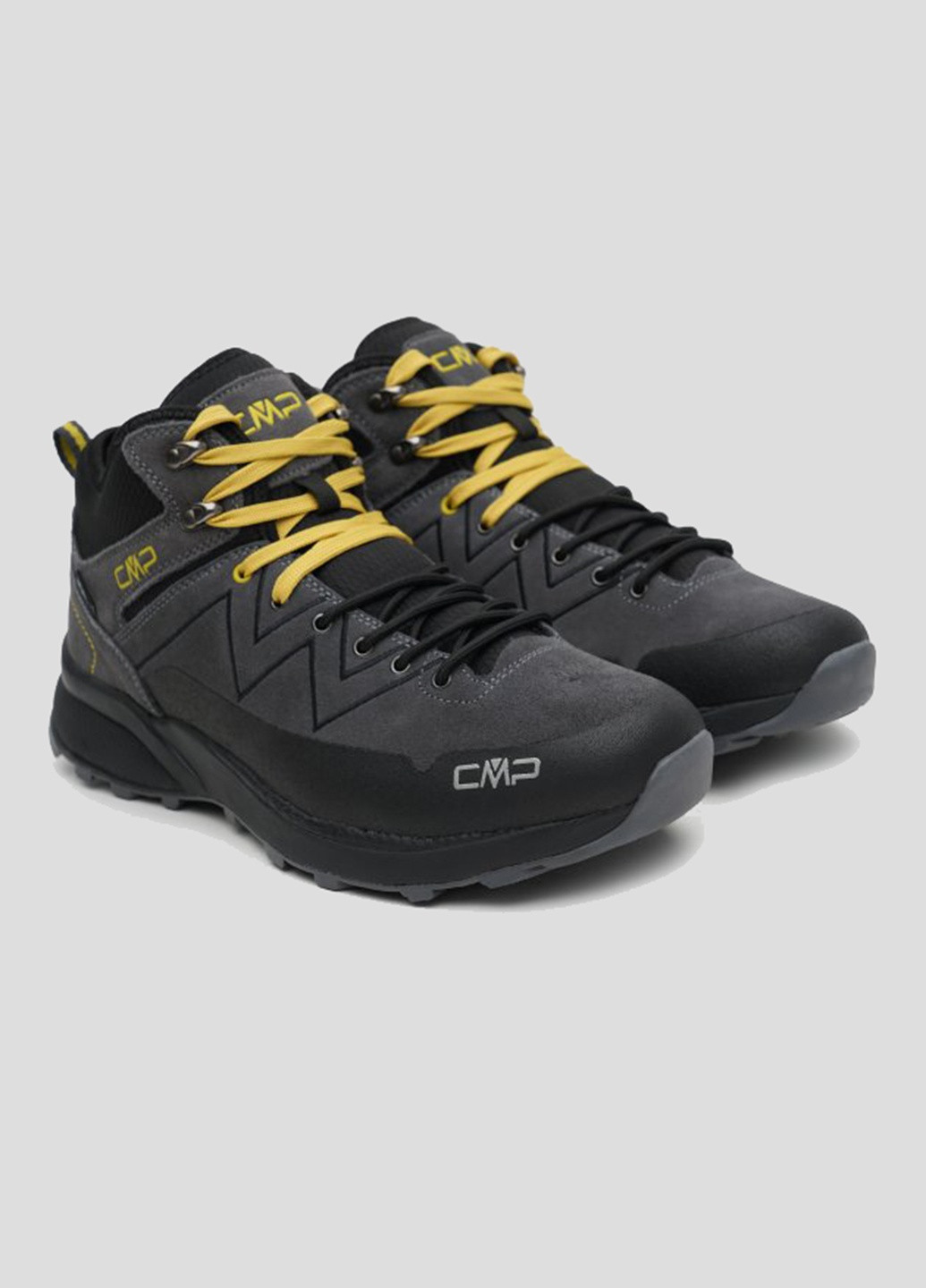 Серые демисезонные темно-серые ботинки kaleepso mid hiking shoe wp CMP