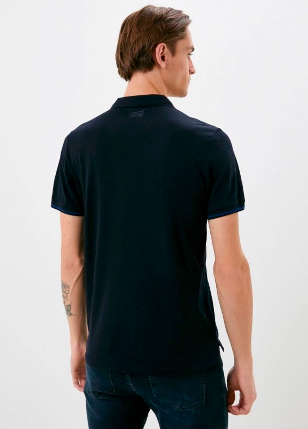Темно-синяя футболка-мужская футболка-поло для мужчин Antony Morato однотонная