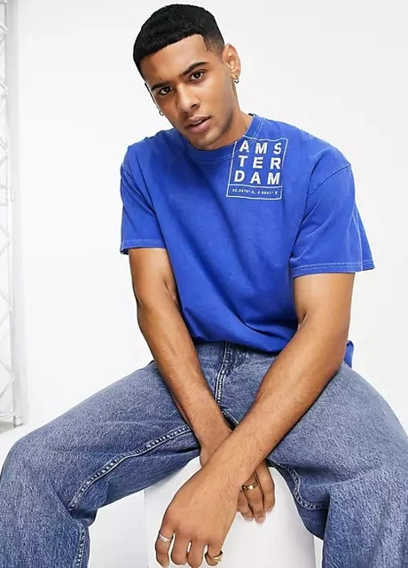 Синяя футболка Topman