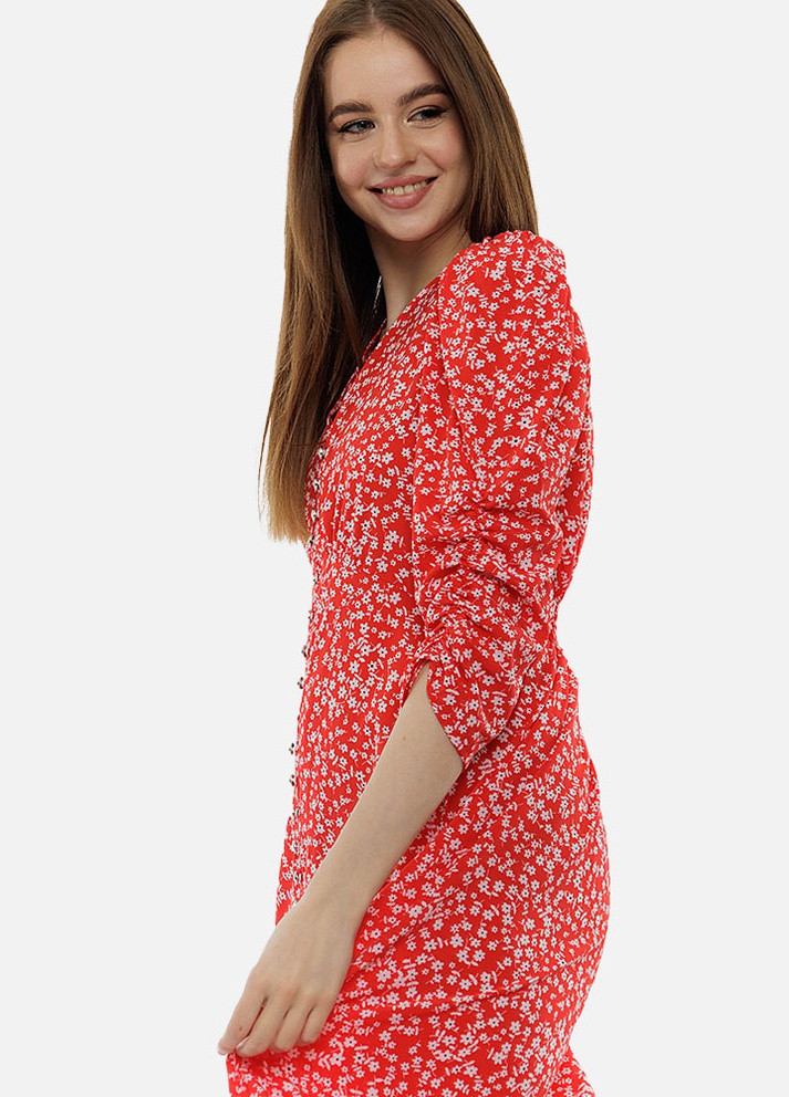 Червона повсякденний жіноча довга сукня Yuki