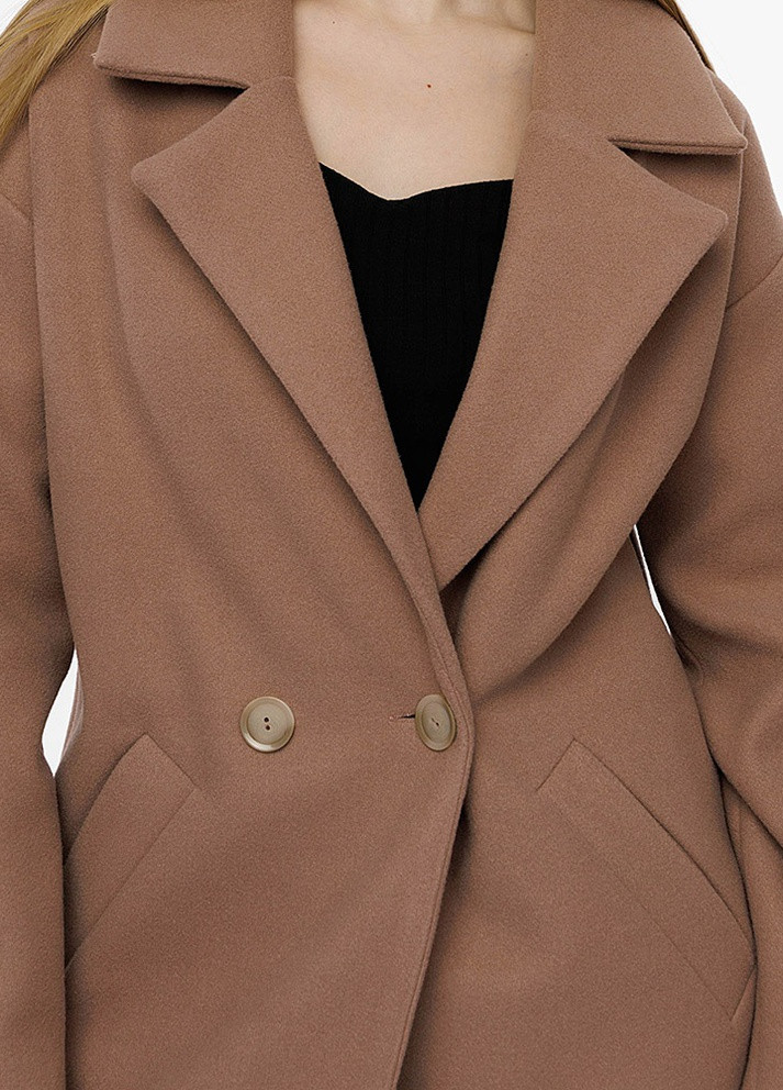 Бежевое демисезонное Женское демисезонное пальто оверсайз LK Brand